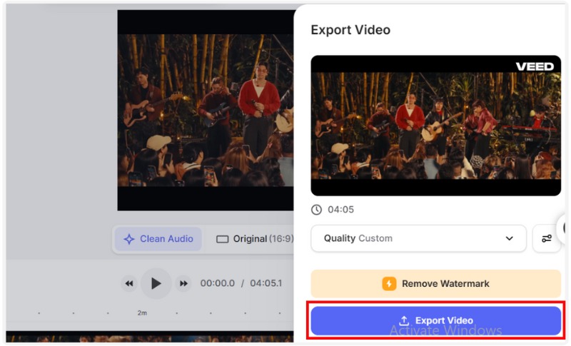 Export Video To Save
