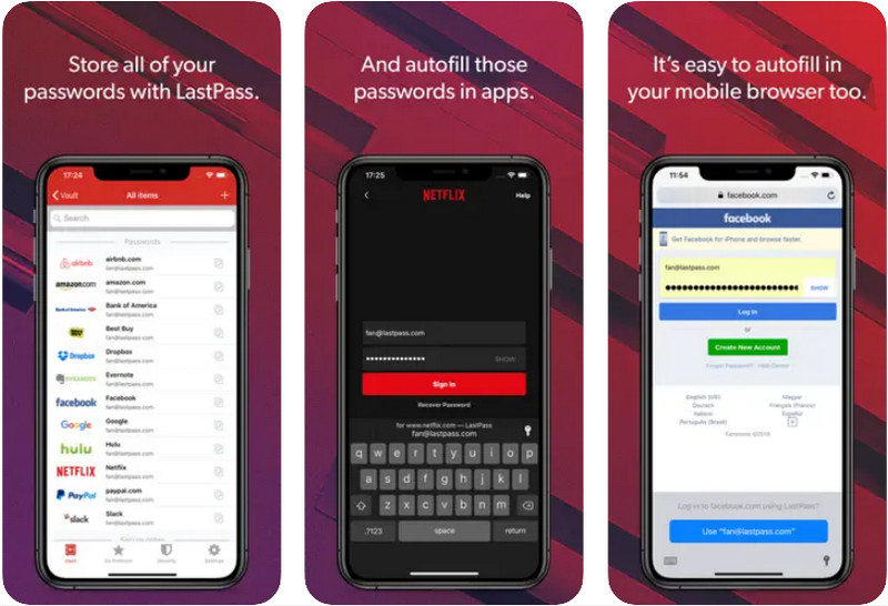 LastPass jelszókezelő