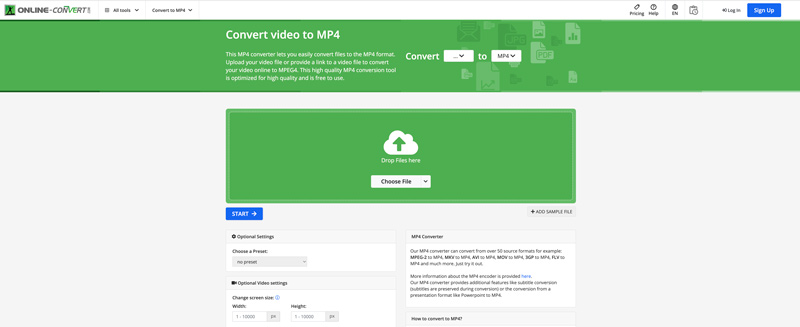 Online video converteren naar MP4