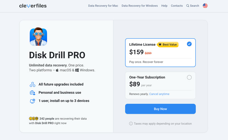 Disk Drill iPhone Recovery Pro Licenses