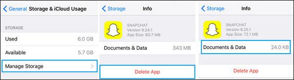 How to delete documents and data on iphone to free up space 