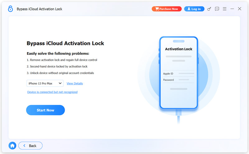 iPhone Unlocker Bypass iCloud Activation Lock Start