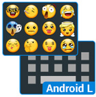 表情符号Android L键盘