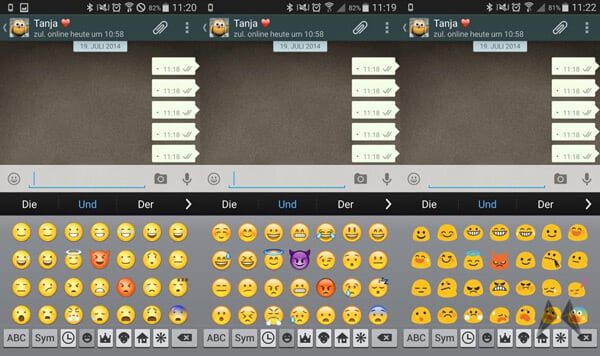 Emoji Swither su Android per iPhone Emoji