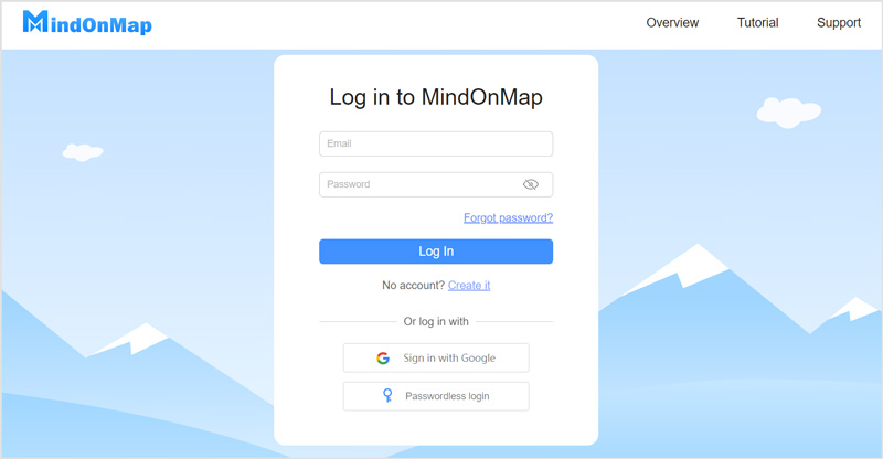 Log-in to MindOnMap