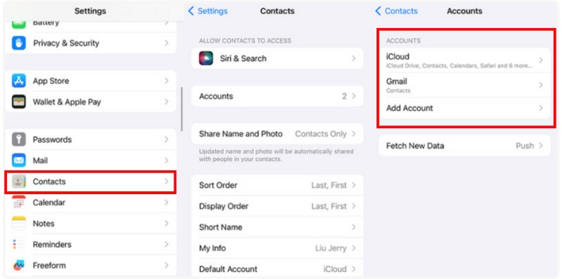 Auto Sync Contact iCloud