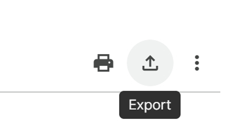 Click Export