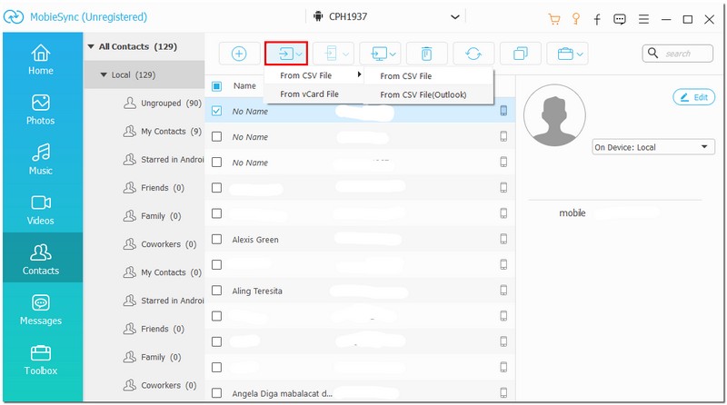 Import Gmail Contacts