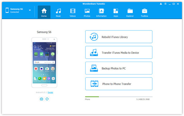 TunesGo Gestore desktop Android