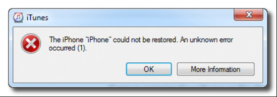 ITunes Error 1