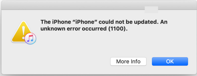 ITunes Error 1100