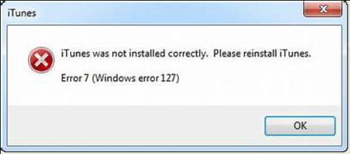 ITunes Error 7