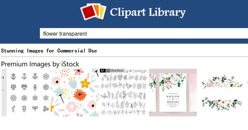 Clipart bibliotek Blomst gennemsigtig baggrund