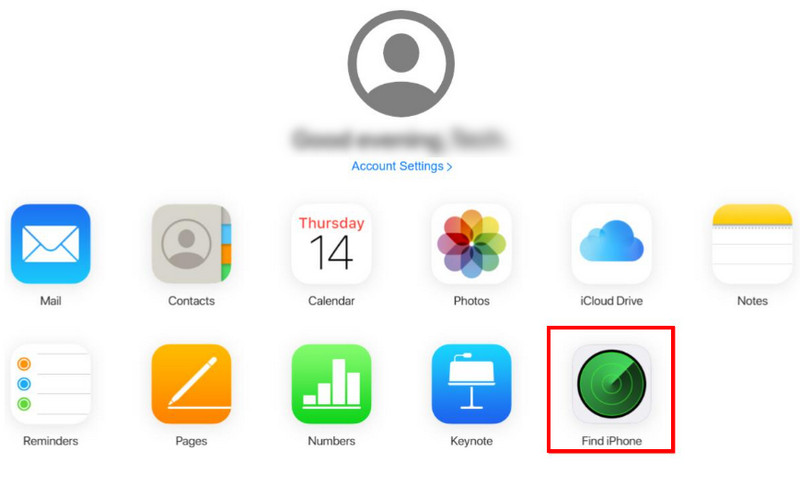 iCloud Find My iPhone