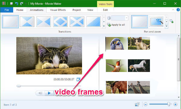 A Windows Movie Maker