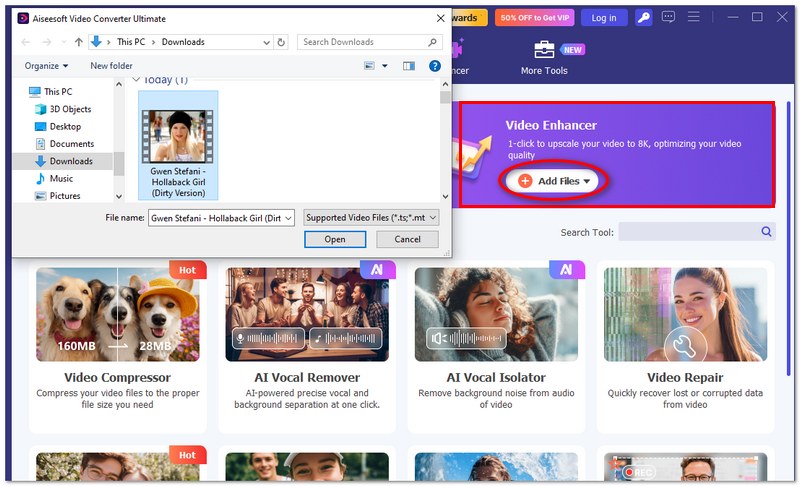 Add The Video File