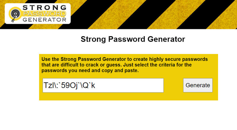 Strong Password Generator