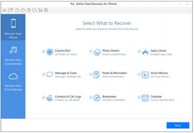Stellaire data recovery voor iPhone