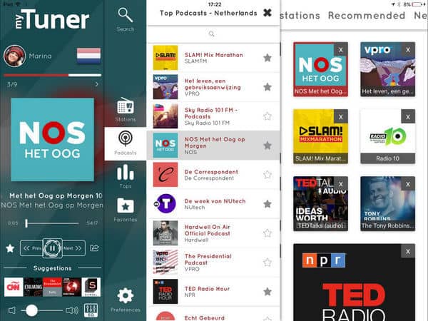 Приложение myTuner Radio