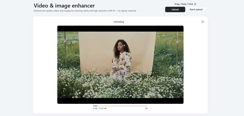 Vmake Video Enhancer Interface