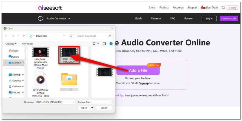 Click Add A File
