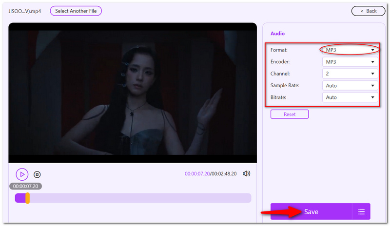 Set MP3 Format