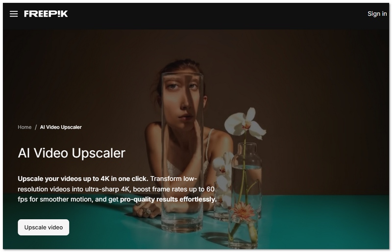 Freepik Main Interface