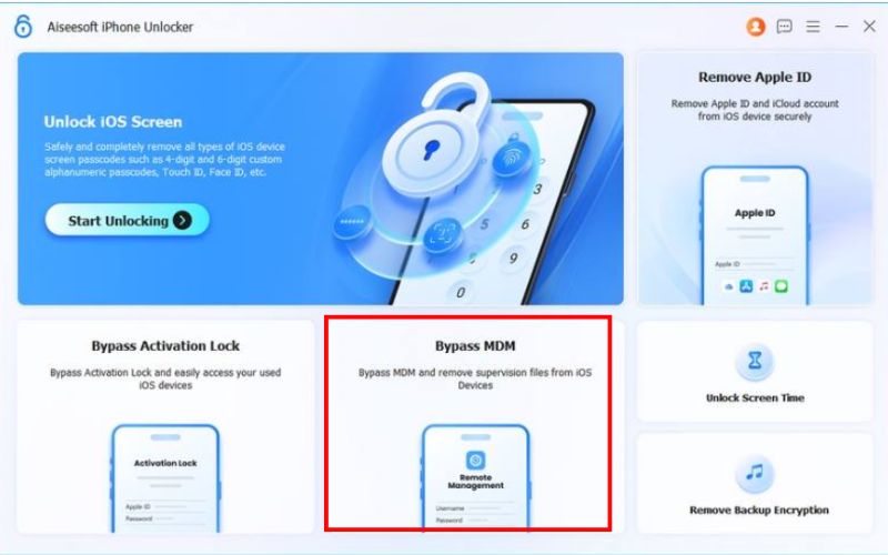 Launch And Select Bypass Mdm