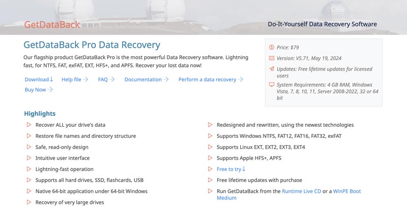 What Is Getdataback Pro Data Recovery