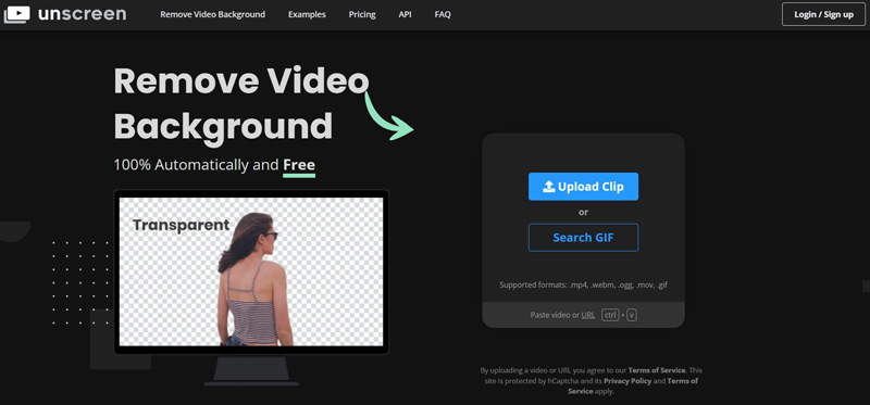 Unscreen Video GIF Background Remover