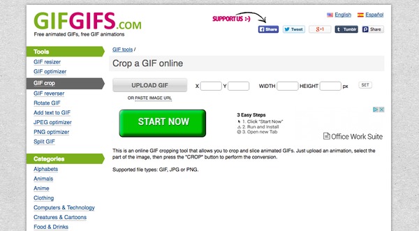 Crop a GIF Animation – Online GIF Tools