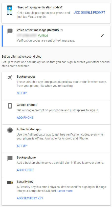 Second Step Verification