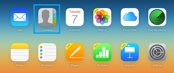 Contatti su iCloud