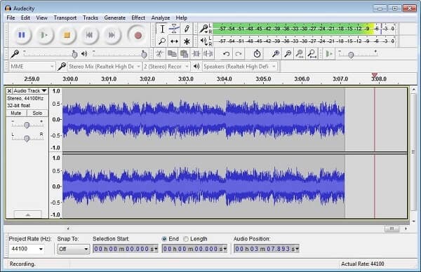 Audacity HD -tallennin