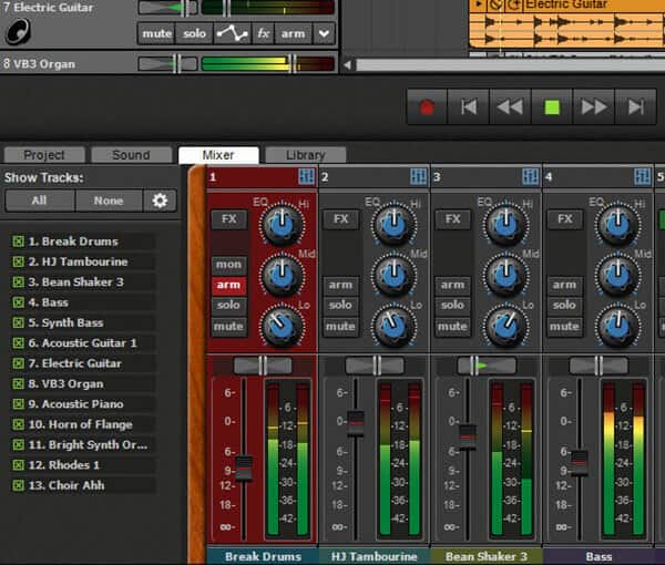 Mixcraft8 HD-audiorecorder