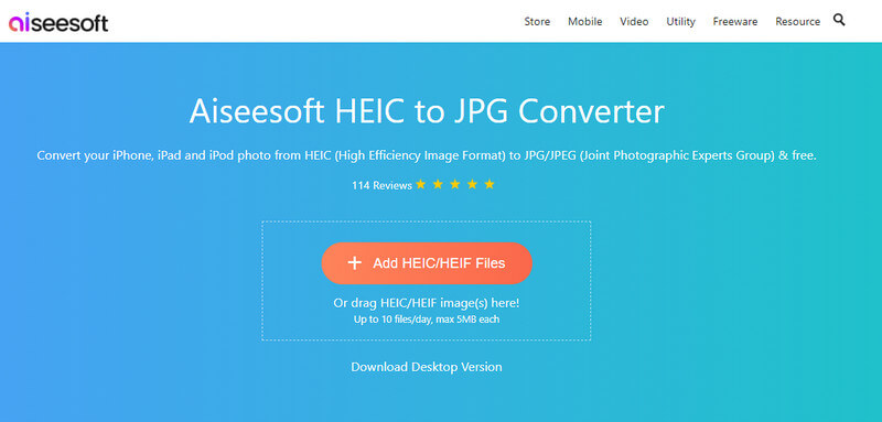 Aiseesoft HEIC naar JPG-converter