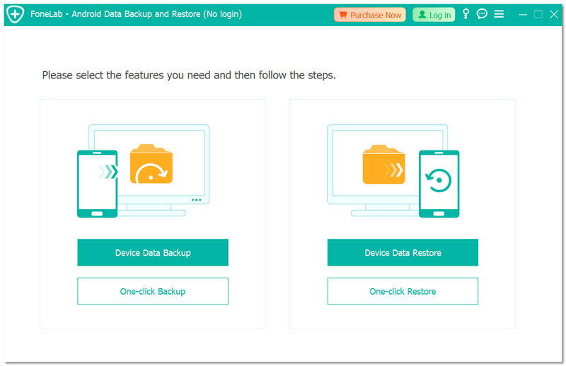 Select Device Data Backup