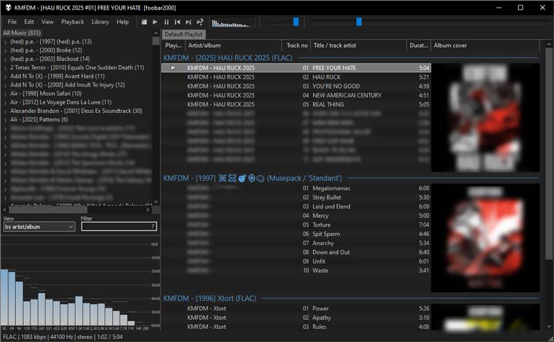 Foobar2000 Hi Res Audio Player