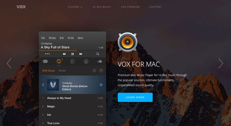 VOX Music Player For Mac