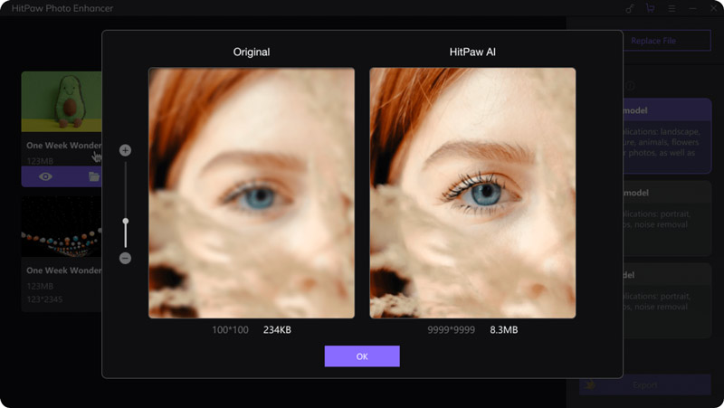 Utilizza HitPaw Photo Enhancer per migliorare l'immagine