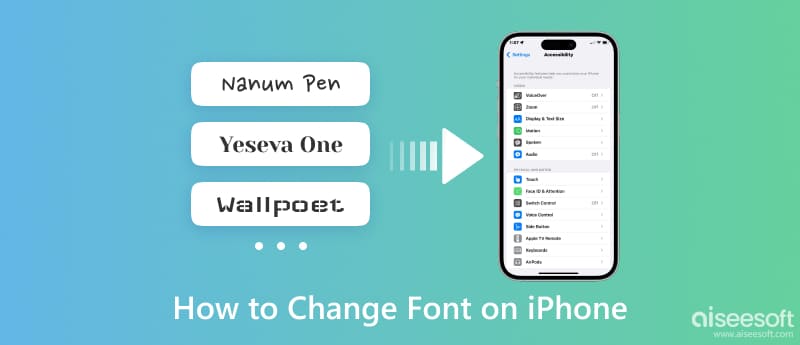 Kuinka muuttaa fonttia iPhonessa