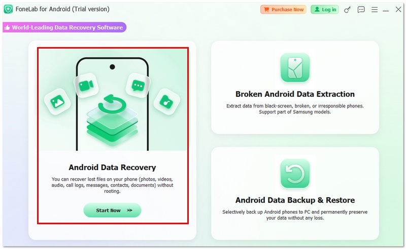 Choose Android Data Recovery