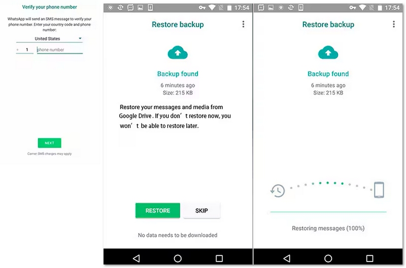 Restore On Google Drive Backup