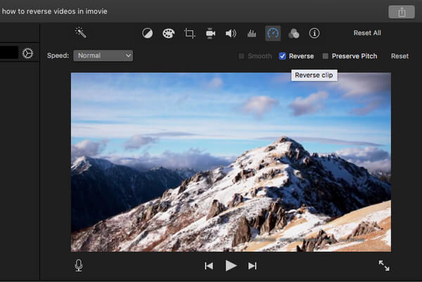 Video inverso in iMovie