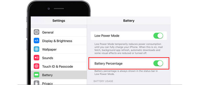 Sådan vises iPhone-batteriprocent på iPhone