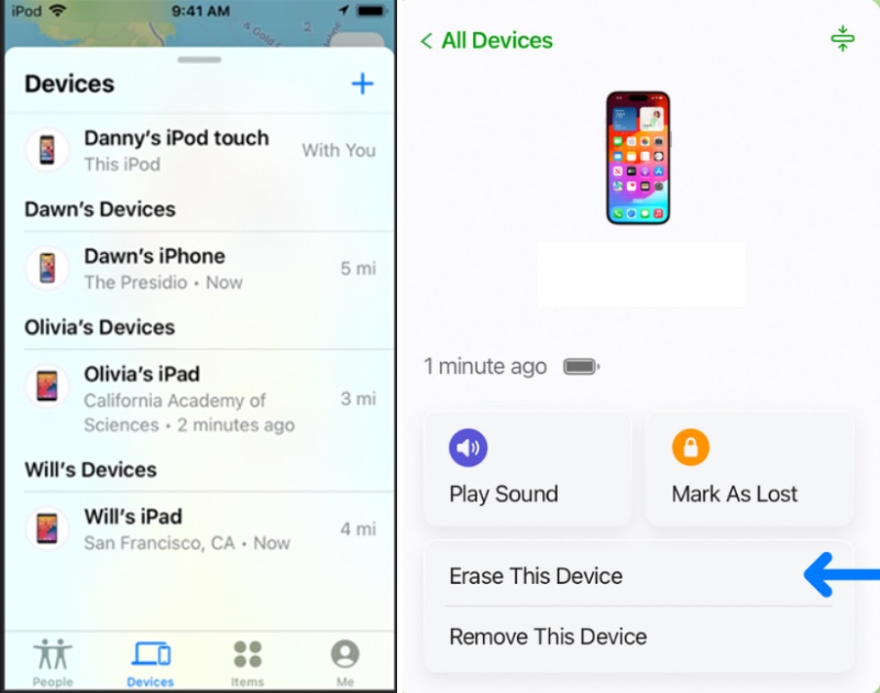 Unlock iPod With Find MY