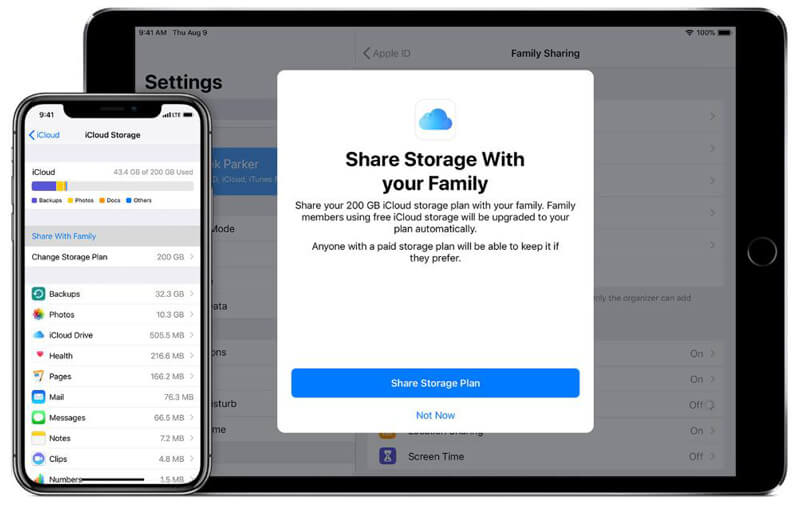 Share storage with family