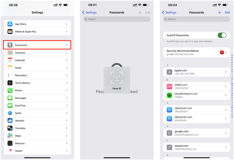 Uzyskaj dostęp do pęku kluczy iCloud na iPhonie