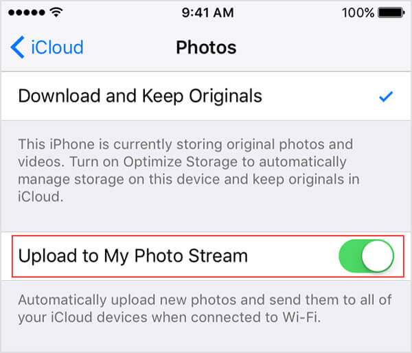 Отключите Мой Фотопоток, чтобы Удалить Фотографии из iCloud