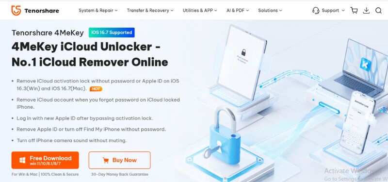 Tenorshare 4mekey Icloud Remover